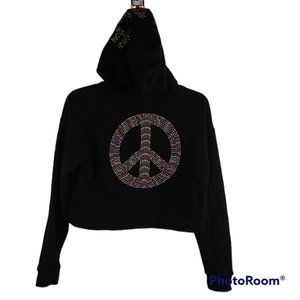 ZELOS Peace Sign Hoodie Activewear